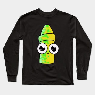 Crayon Buddy Yellow & Green Long Sleeve T-Shirt